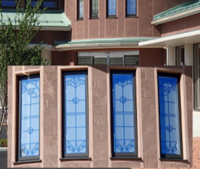 建築装飾彫刻ガラス