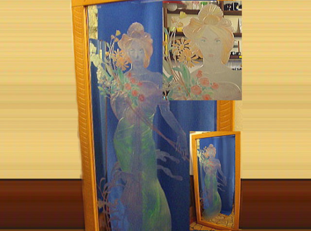 鏡彫刻ガラス